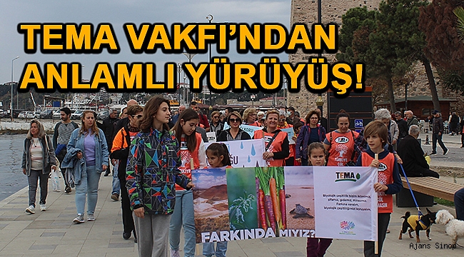 Sinop'ta 'Erozyonla Mücadele' yürüyüşü