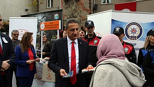 Sinop'ta kadına yönelik şiddete dikkat çekmek için stant açıldı