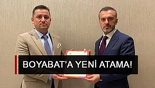 AK PARTİ BOYABAT İLÇE BAŞKANLIĞINA ATAMA!