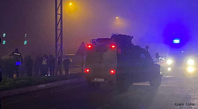Diyarbakır- Mardin karayolunda çevik kuvvet servis aracına bombalı saldırı