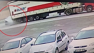 Samsun'da tıra arkadan çarpan otomobilin sürücüsü ölümden döndü