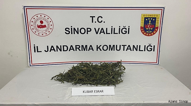 Sinop'ta jandarmadan uyuşturucu operasyonu