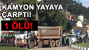 Sinop'ta kamyonun çarptığı yaya öldü