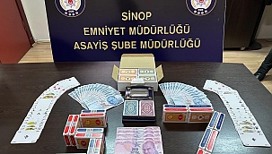 Sinop'ta kumar oynatılan mekana baskın