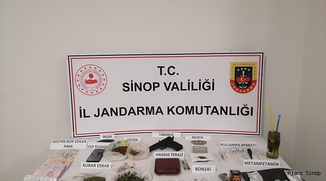 Sinop'ta uyuşturucu operasyonu