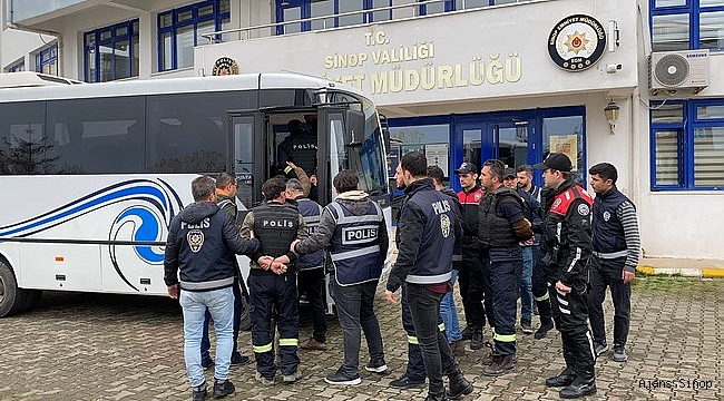 Sinop'taki silahlı kavganın tarafları adliyeye sevk edildi