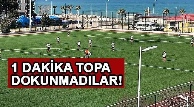 AYANCIK'TA OYNANAN FUTBOL MÜSABAKASINDA HAKEMLER PROTESTO EDİLDİ