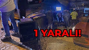 OTOMOBİLLE ÇARPIŞAN MOTOKURYE YARALANDI