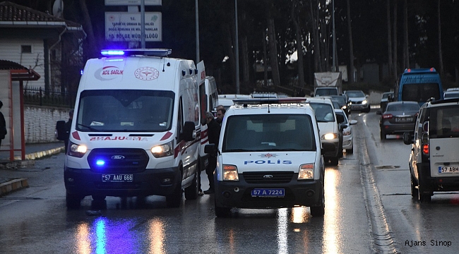 Sinop'ta trafik kazası: 1 yaralı