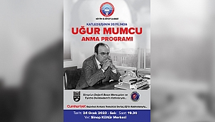 SİNOP'TA UĞUR MUMCU ANISINA TİYATRO GÖSTERİSİ SAHNELENECEK