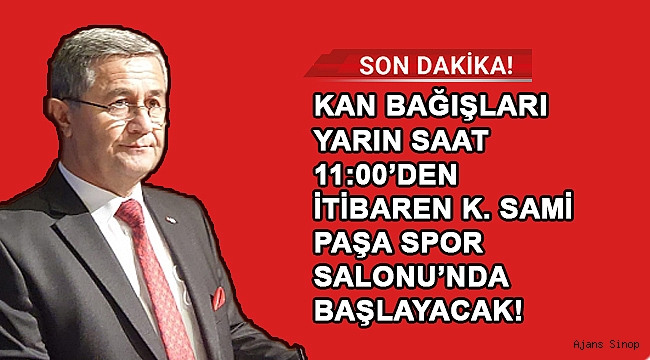 KIZILAY SİNOP BAŞKANI ALBAYRAK DUYURDU!