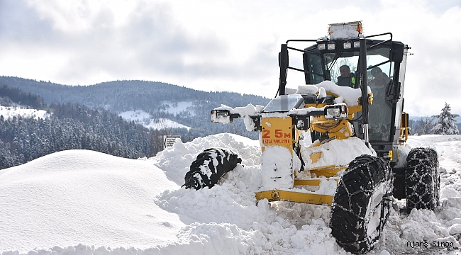 Sinop'ta kar 170 köyü ulaşıma kapattı