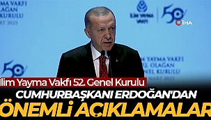 Cumhurbaşkanı Erdoğan'dan önemli açıklamalar...