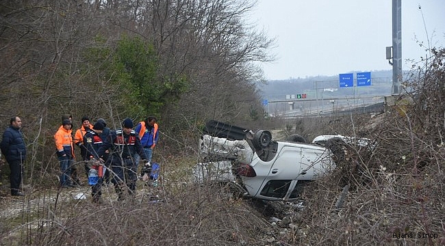 Otomobil takla attı: 2 yaralı