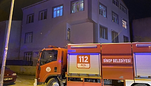 Sinop'ta 2 ayrı ikamette baca yangını
