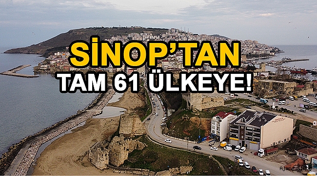 Sinop'tan ocak ayında 61 farklı ülkeye ihracat yapıldı