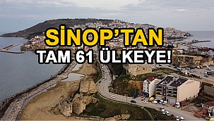 Sinop'tan ocak ayında 61 farklı ülkeye ihracat yapıldı