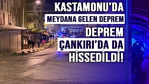 Kastamonu'da meydana gelen deprem Çankırı'da da hissedildi