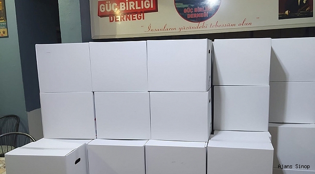 Sinop Güç Birliği Derneği, Ramazan'da bin 250 aileye ulaştı