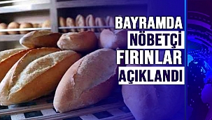 Sinop'ta Ramazan Bayramı'ndaki Nöbetçi Fırınlar