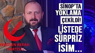 YENİDEN REFAH PARTİSİ SİNOP'TA KAMUOYU YOKLAMASI YAPTI LİSTEDE SİNOPLU İŞ İNSANI DA VAR…