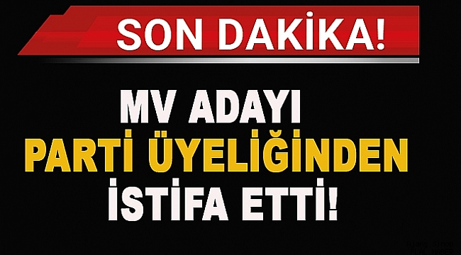 SİNOP'TA İKİNCİ İSTİFA GELDİ!