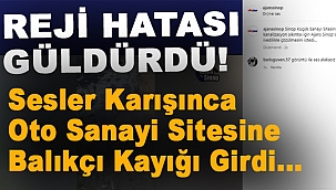 AJANS SİNOP'TAN GÜLDÜREN HATA! REJİ HATA YAPTI, OTO SANAYİ SİTESİNE KAYIK SOKTU…