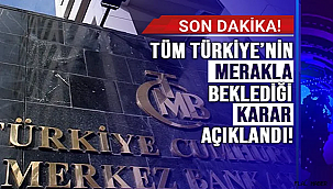 Merkez Bankası Faiz Kararını Açıkladı!