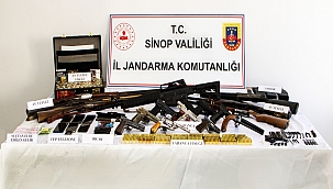 Sinop'ta 'silah ve mühimmat kaçakçılığı' operasyonu: 17 gözaltı