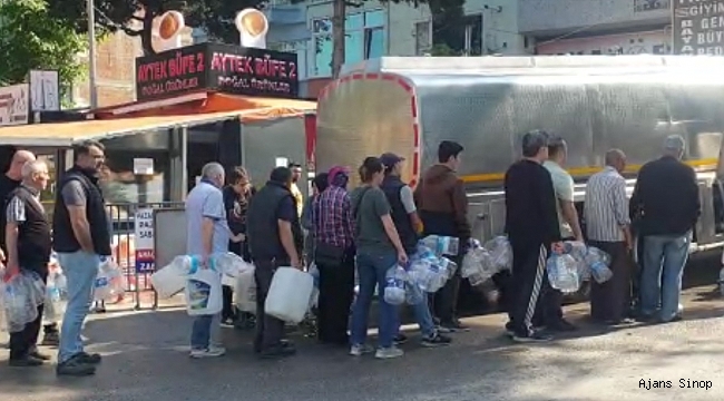 SİNOP'TA SU KUYRUĞU!