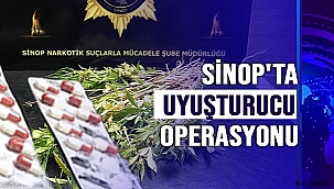 Sinop'ta uyuşturucu operasyonu