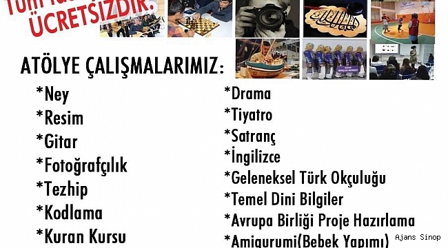 Türkeli Gençlik Merkezi'nde ücretsiz gelişim kursları başlıyor