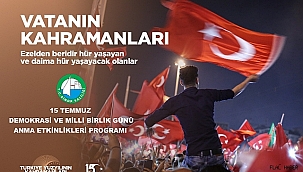 Sinop'ta 15 Temmuz Programları