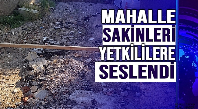 BOZUK YOL MAHALLE HALKININ TEPKİSİNİ ÇEKİYOR