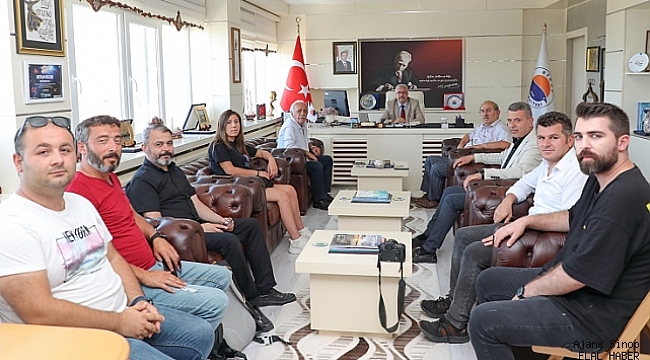 GAZETECİLERDEN REKÖR PROF. DR. TAŞDEMİR'E ZİYARET