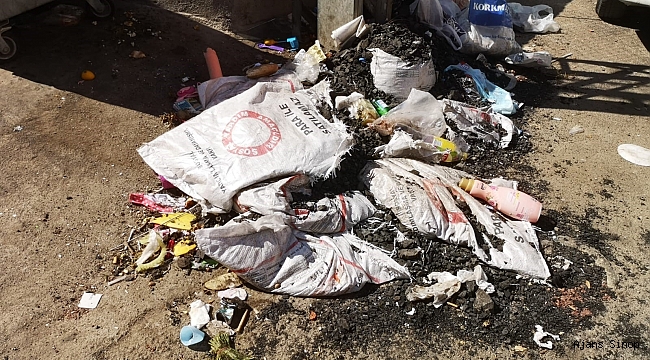 Sinop'ta ihtiyaç sahiplerine ücretsiz verilen kömürler çöpe atıldı