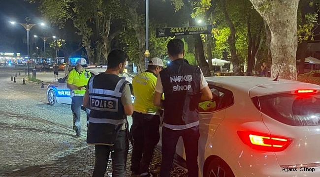Sinop'ta polisten huzur ve güven uygulaması