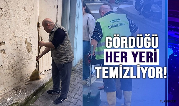 SİNOP'TA BİR TEMİZLİK GÖNÜLLÜSÜ!