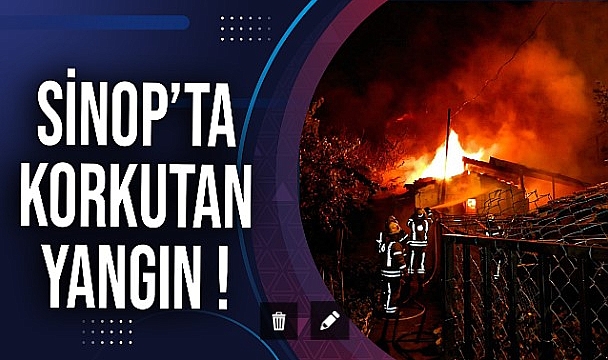 Evlere sıçramadan söndürüldü