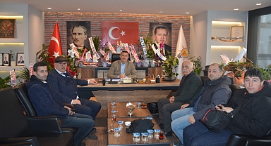 15 EYLÜL GAZETECİLER CEMİYETİ'NDEN ÜÇÜNCÜOĞLU'NA ZİYARET