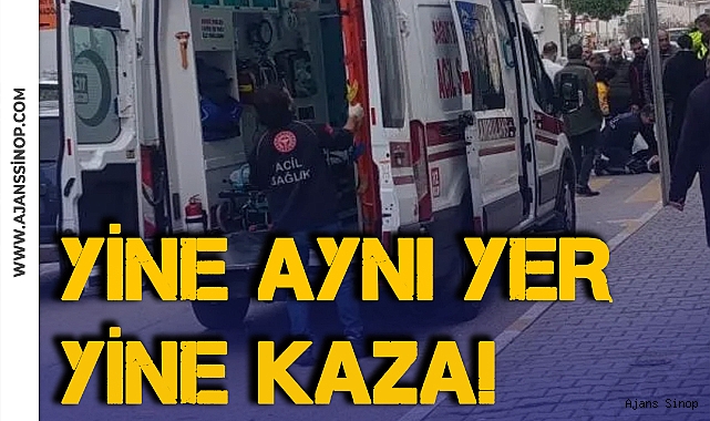 SİNOP'TA YAYA GEÇİDİNDE ÖĞRENCİYE OTOMOBİL ÇARPTI!