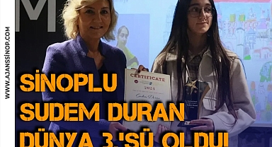 SİNOPLU SUDEM DURAN'DAN DÜNYA ÜÇÜNCÜLÜĞÜ!