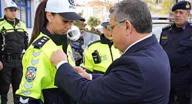 Sinop’ta trafik polislerine yaka kamerası dağıtıldı