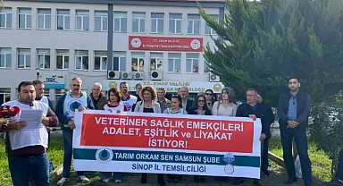 Sinop’ta veteriner hekimlerden hak ve güvenlik talebi