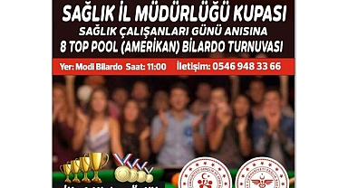 Bilardo masasında sağlık çalışanları yarışacak