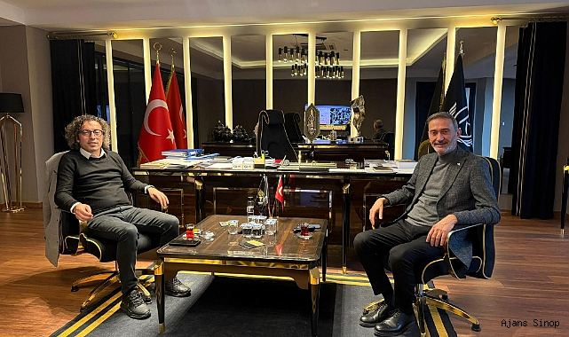 GAZETECİ ÖZEN'DEN OSB BAŞKANI HAKKI ÇAKAN'A ZİYARET!