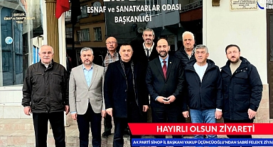 AK PARTİ SİNOP İL BAŞKANI YAKUP ÜÇÜNCÜOĞLU'NDAN SABRİ FELEK'E ZİYARET