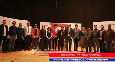 BOYABAT'TA TİYATROYA YOĞUN İLGİ