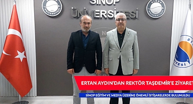 ERTAN AYDIN’DAN REKTÖR TAŞDEMİR’E ZİYARET