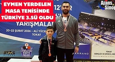EYMEN YERDELEN MASA TENİSİNDE TÜRKİYE 3.SÜ OLDU